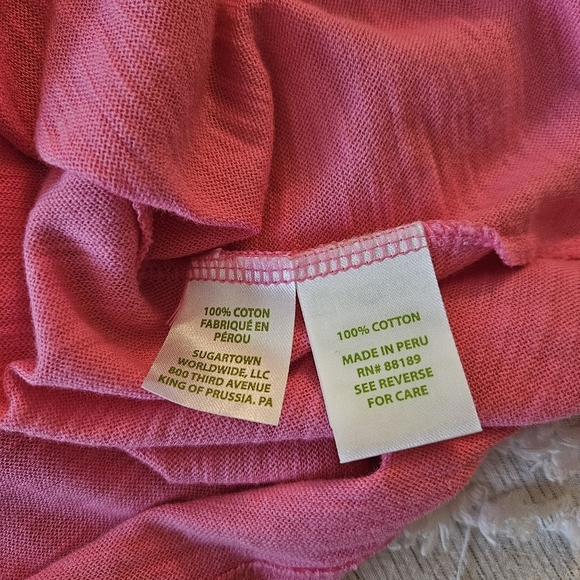 Lilly Pulitzer 100% Cotton Hot Pink Tank Top Size Medium - Picture 4 of 6